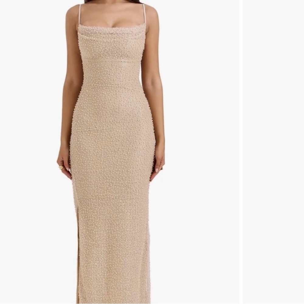 House of CB Strapless Cream Dress - Picture 1 of 1